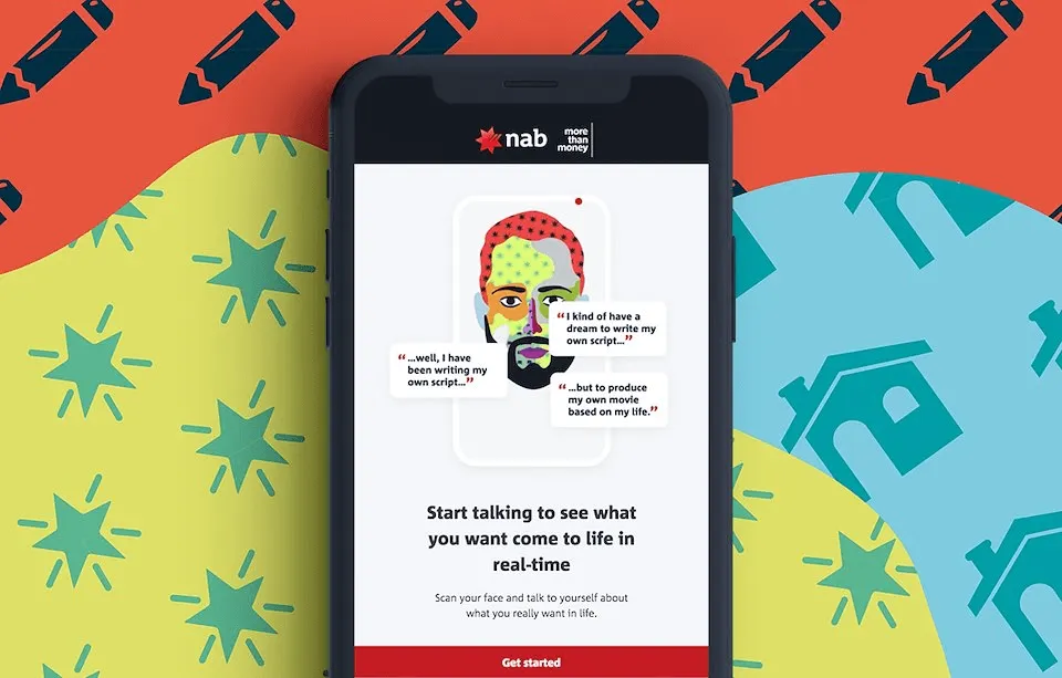 Web experience starting screen